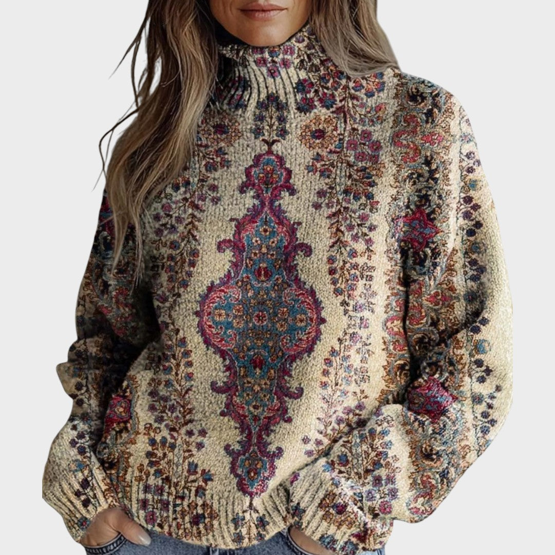 Cátia – Handgefertigter Strickpullover (Bild 1)