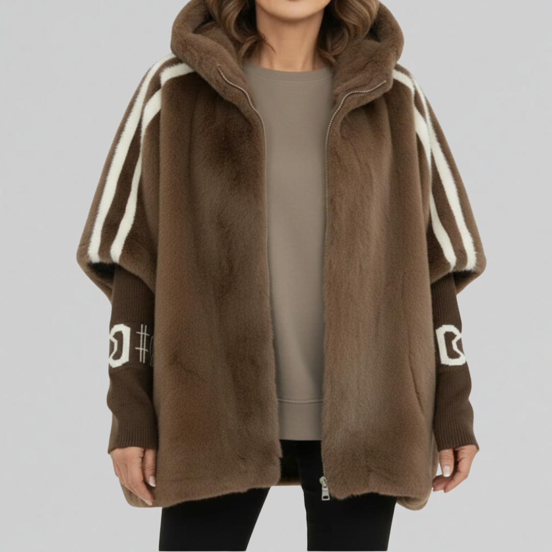 Suze – Kapuzenjacke aus Kunstfell (Bild 1)