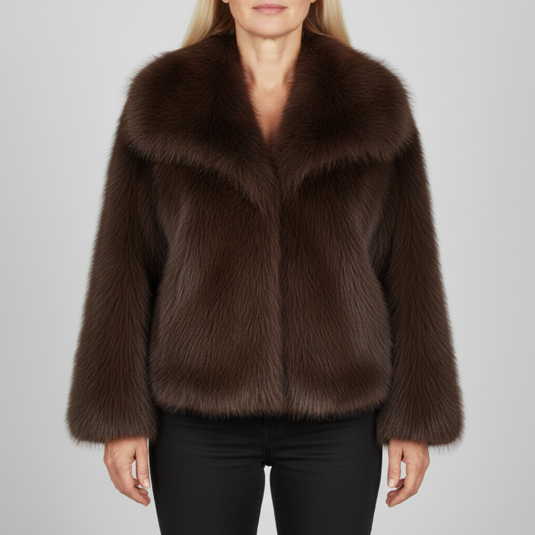 Bianca – Luxuriöse Kunstfelljacke (Bild 1)