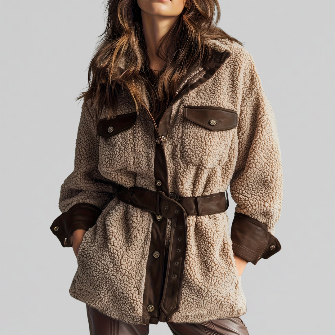 Laura – Teddy-Jacke mit Gürtel (Bild 1)