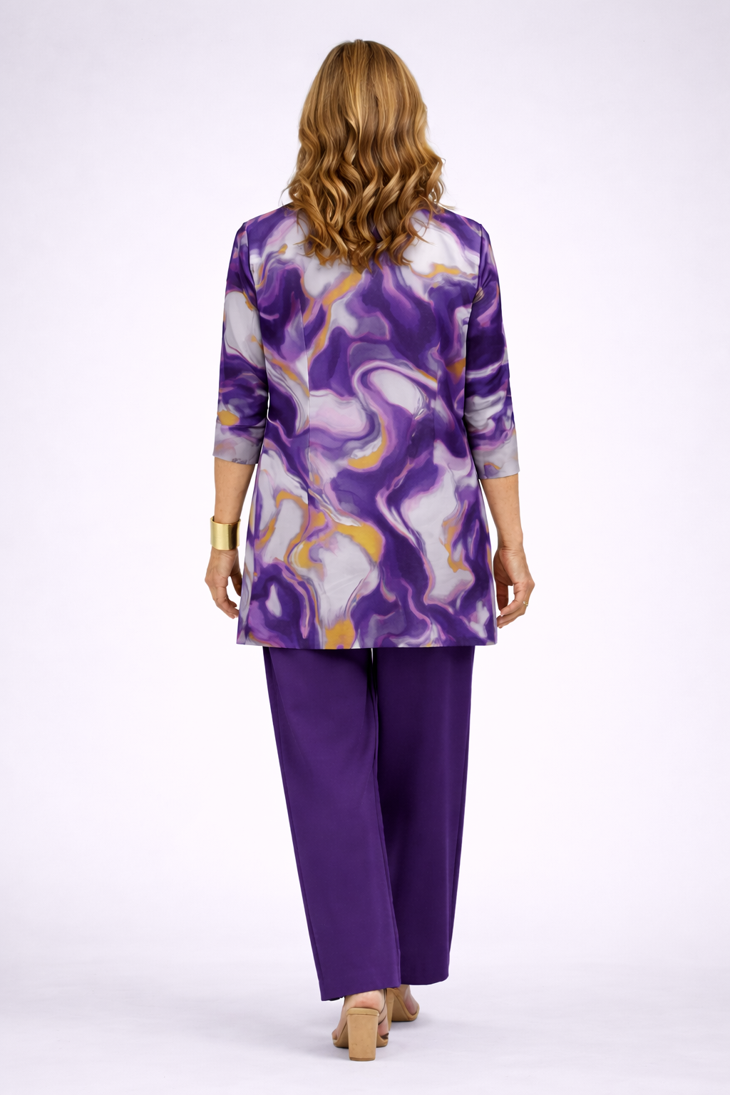 Emilie – dreiteiliges Damen-Set in Violett, Ansicht 2