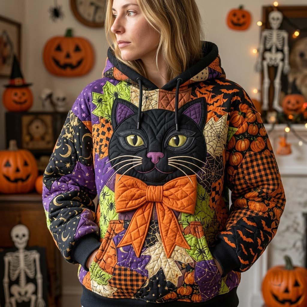 Patchwork-Hoodie Mitternachtszauber für Damen – Isa, Ansicht 1