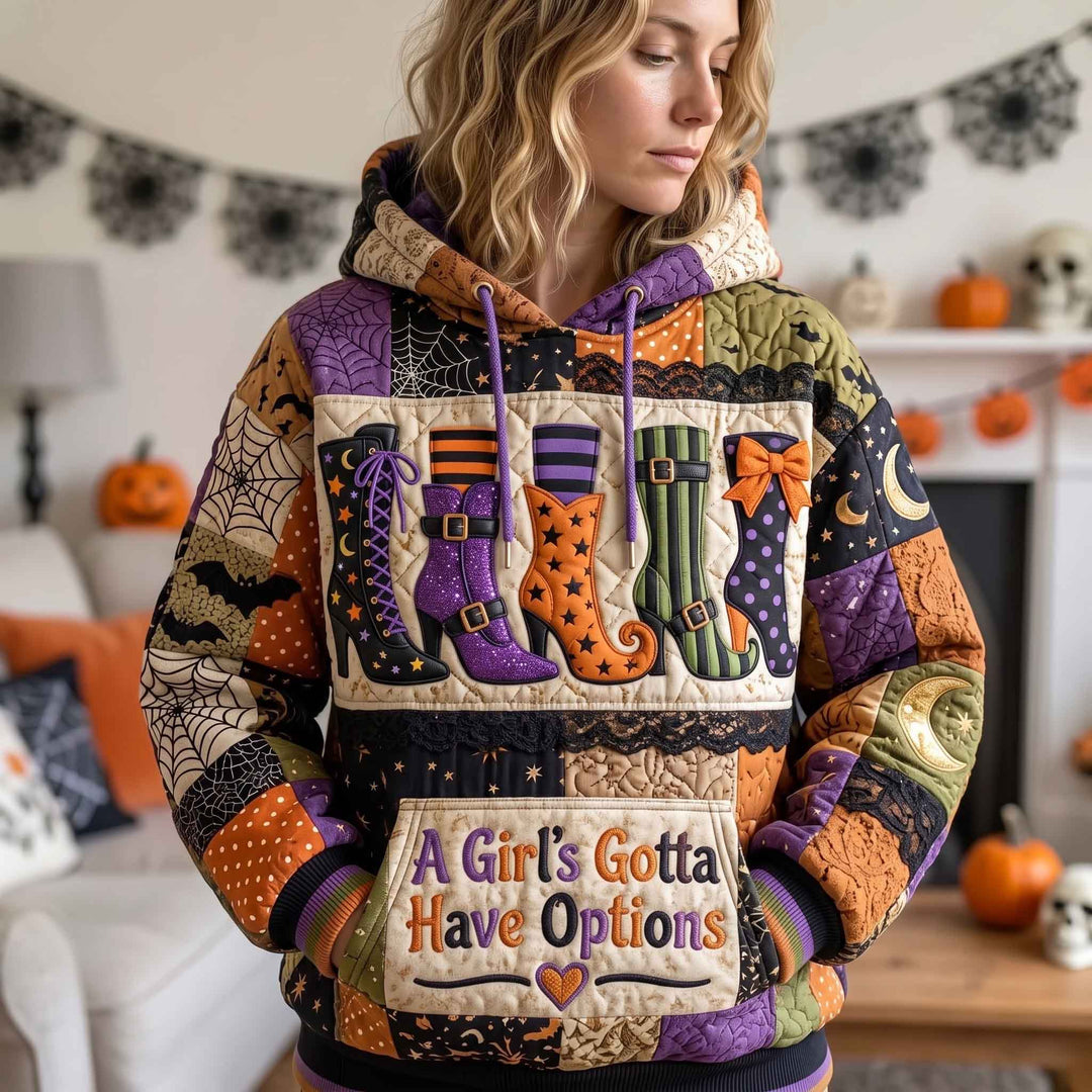 Halloween-Sweatshirt mit Hexen für Damen – Mareike, Ansicht 1