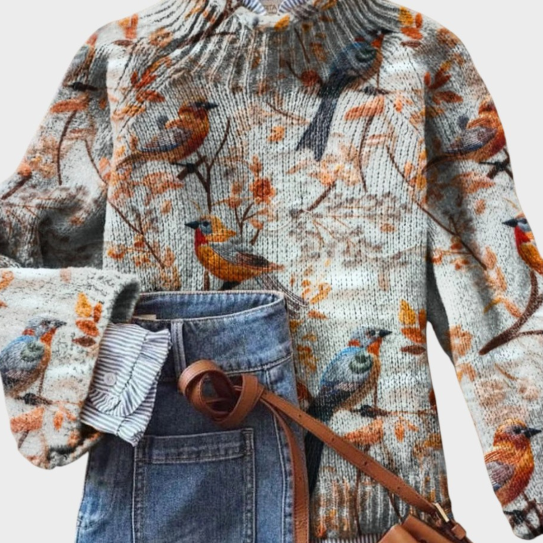 Mónica – Kreativer Strickpullover für Damen (Bild 1)