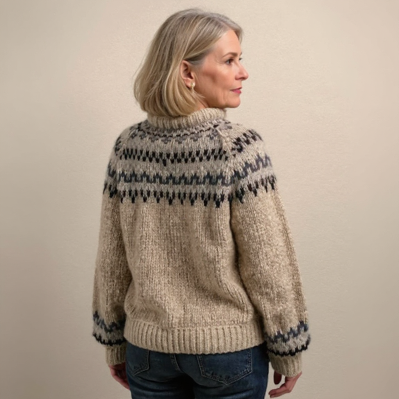 Klassischer isländischer Wollpullover