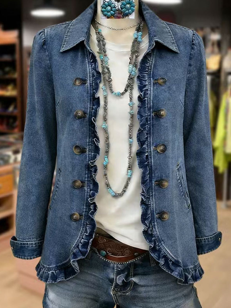 Nicole | Plissierte Rüschenjacke